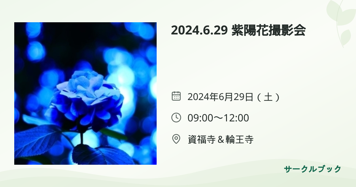 共有されるイベント画像のプレビュー