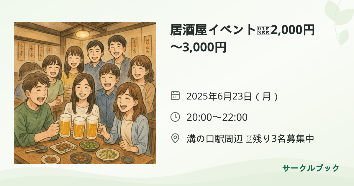 共有されるイベント画像のプレビュー