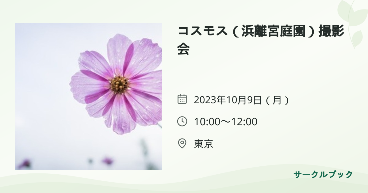 共有されるイベント画像のプレビュー