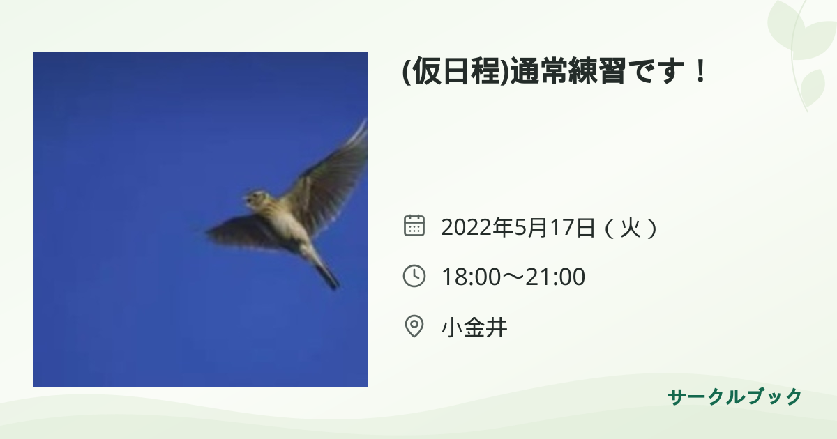 共有されるイベント画像のプレビュー