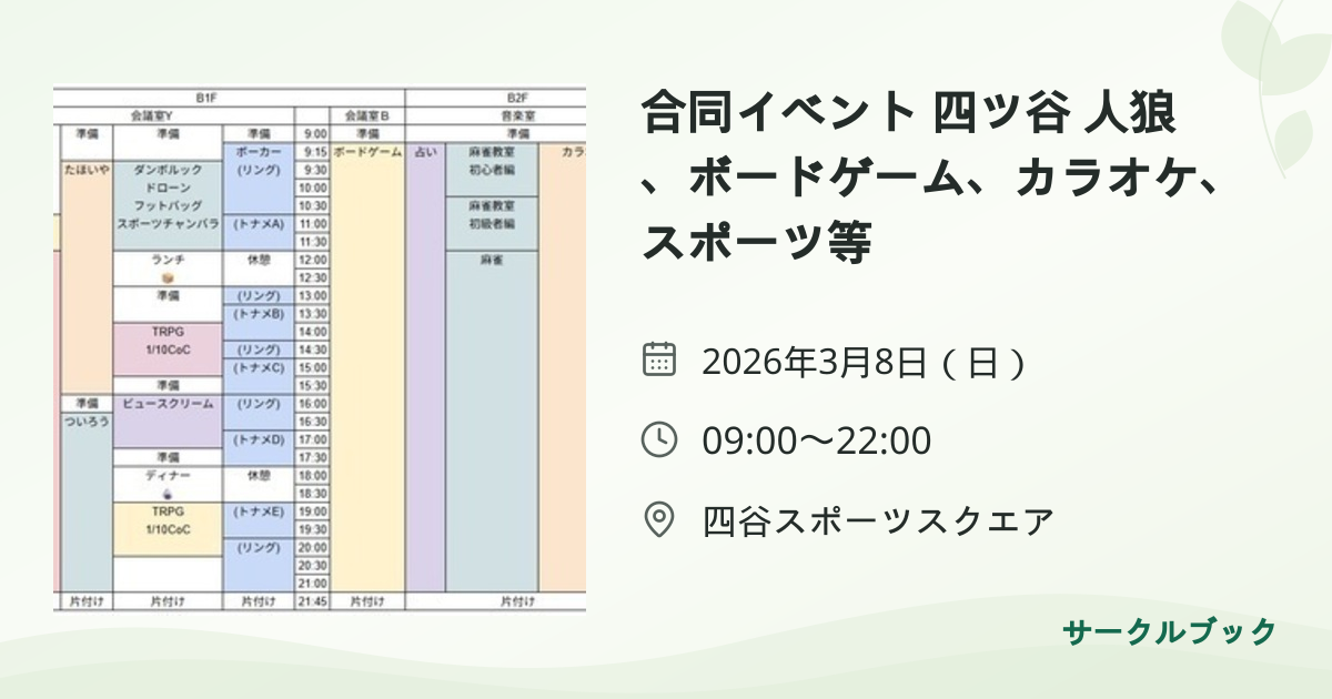 共有されるイベント画像のプレビュー