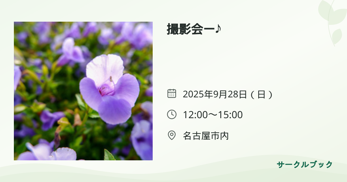 共有されるイベント画像のプレビュー