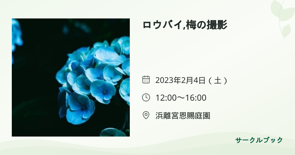 共有されるイベント画像のプレビュー