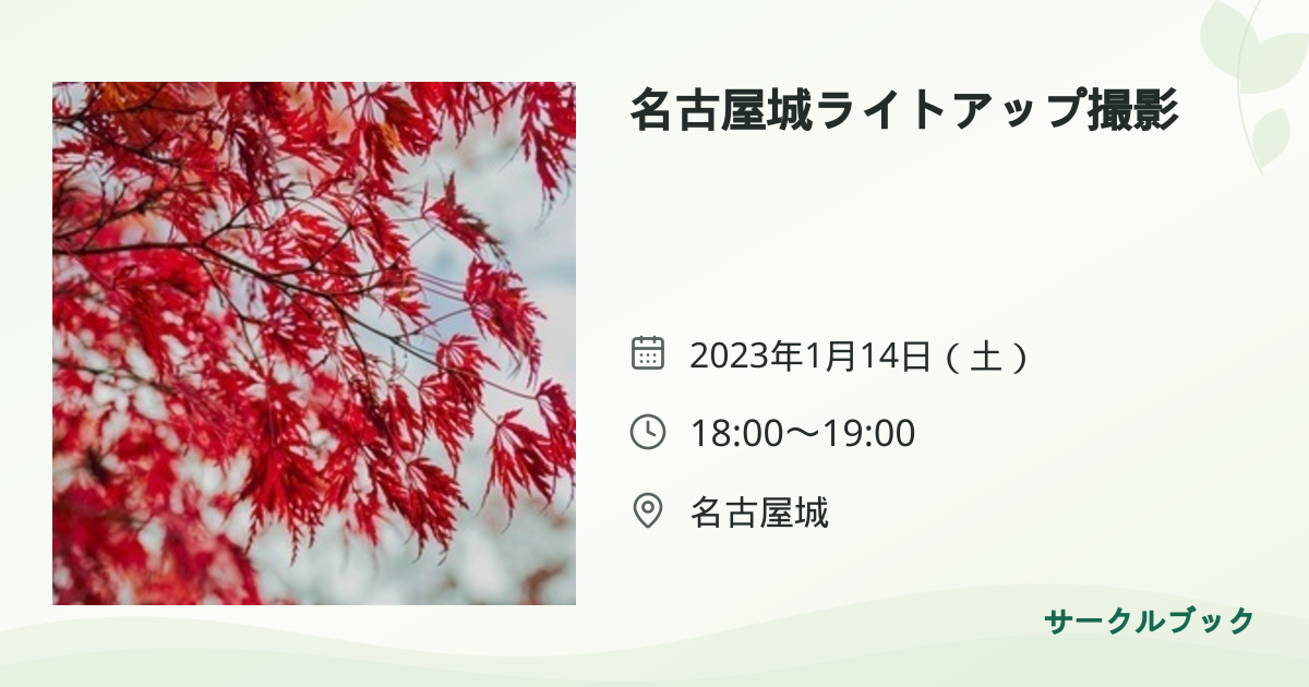 共有されるイベント画像のプレビュー