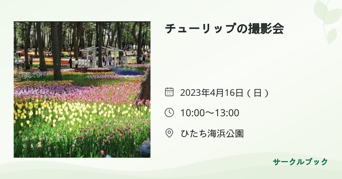 共有されるイベント画像のプレビュー