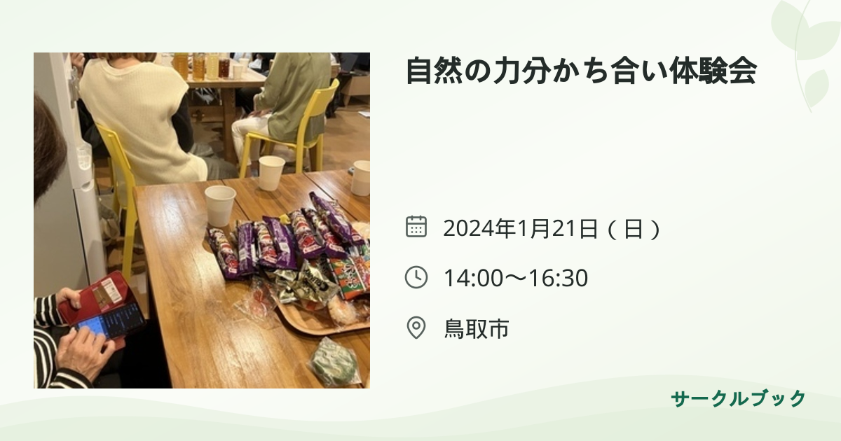 共有されるイベント画像のプレビュー