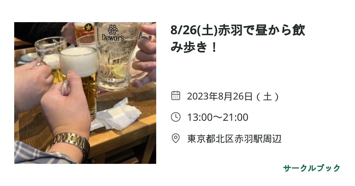 共有されるイベント画像のプレビュー